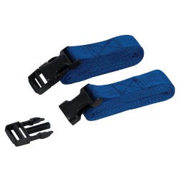 Silverline Clip Buckle Securing Straps 2m x 25mm 2 Pack 443721