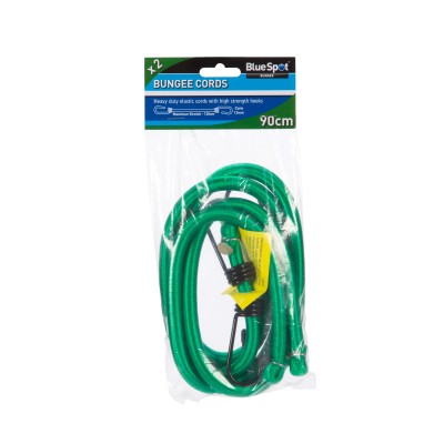 Blue Spot Tools Bungee Cord Heavy Duty 90cm Green 45439 Bluespot 2pk