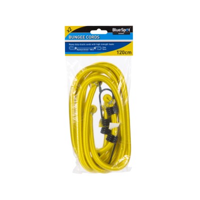 Blue Spot Tools Bungee Cord Heavy Duty 120cm Yellow 45447 Bluespot 2pk