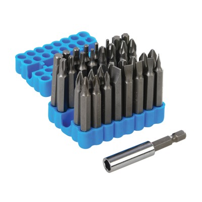 Silverline Screwdriver Mixed 50mm Bit Set inc Holder 33pc Set 456967