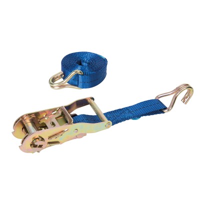 Silverline Ratchet Tie Down Strap J-Hook - 3m 4m 6m or 8m