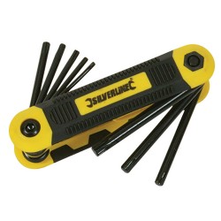 Silverline Expert Metric Trx Torx Tool 8 Sizes Folding Key Set 580444