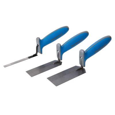 Silverline Soft Grip Margin Trowel 3 Piece Set 584174