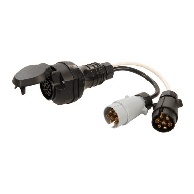 Silverline Plug to Twin Socket Towing Adaptor 584466