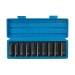 Silverline Deep Impact Socket 10 Piece Set Metric 10mm to 22mm 586290