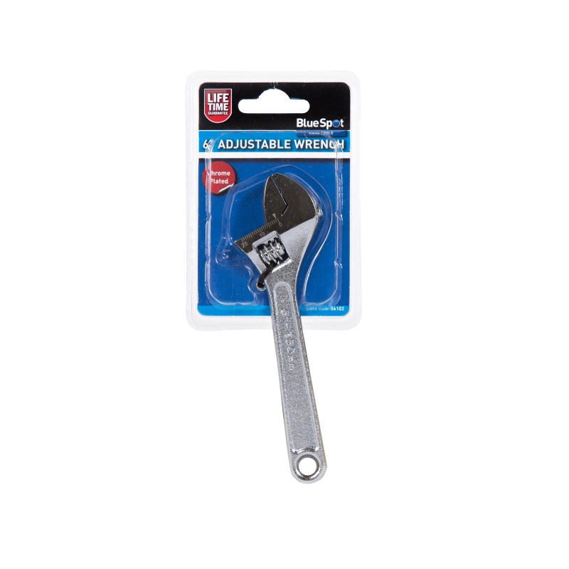 Blue Spot Tools Adjustable Wrench 150mm 6 inch 06102 Bluespot Sealants and Tools Direct