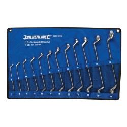 Silverline Deep Offset Ring Spanners Set 12 Piece 627185