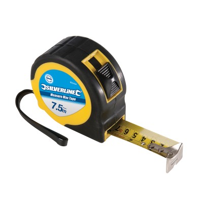 Silverline Measure Max measuring Tape - 7.5m 633464 or 10m 868502