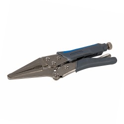 Silverline Self Locking Soft Grip Long Nose Pliers 165mm 633582