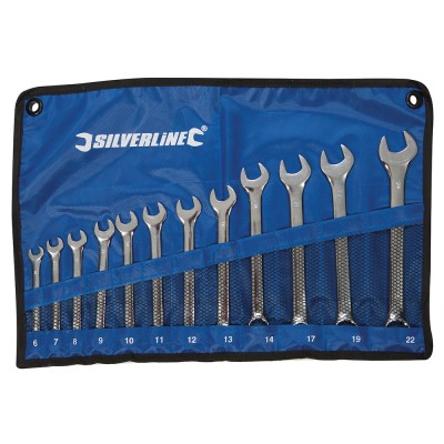 Silverline Combination Spanner 12 Piece Set 633799