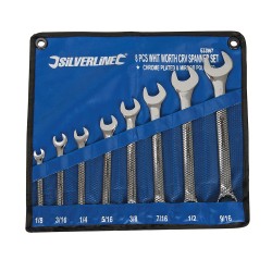 Silverline Whitworth Spanner 8 Piece Set 633967