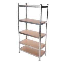 Silverline Boltless Free Standing Shelving 5 Tier Unit 666247