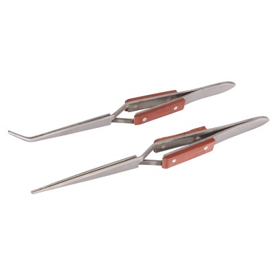 Silverline Cross Action Tweezer 2 Piece Set 696669