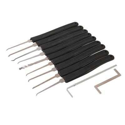 Silverline Lock Pick Picking 11pc Set in Leather Pouch 735177