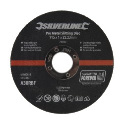 Silverline Pro Metal Slitting Disc 10pk 115mm 738222