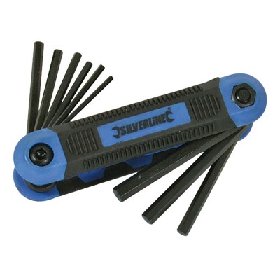 Silverline Hex Key Imperial Expert 9 Piece Tool 763580 