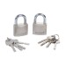 Blue Spot Keyed Alike Same Key  Padlock 40mm Satin 2pk 77003