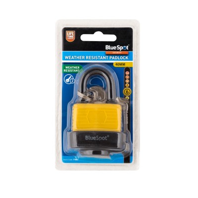 Blue Spot Weather Resistant External Padlock 40mm 77007 Bluespot