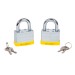 Blue Spot Keyed Alike Same Key Laminated Padlock 50mm 2pk 77015 Bluespot 