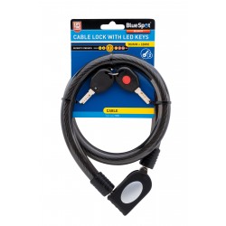 Blue Spot Tools Coiled Bicycle Security Cable Lock 900mm 77073 Bluespot 