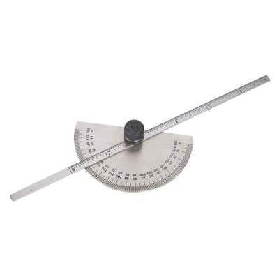 Silverline Protractor with Depth Gauge Scale 150mm 783181
