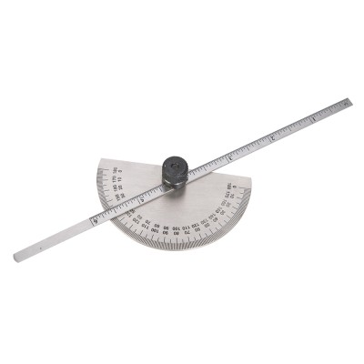 Silverline Protractor with Depth Gauge Scale 150mm 783181