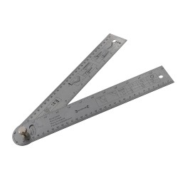 Silverline Easy Angle Protractor Rule 600mm 783421