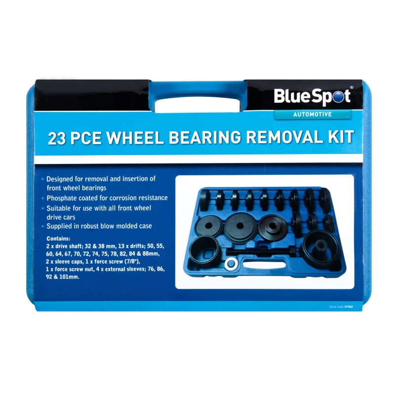 Blue Spot Tools Car Vehicle Wheel Bearing Removal Tool 23pc Kit 07902