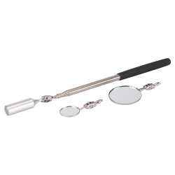 Silverline Telescopic Magnetic Mechanics Pick Up Tool and inspection Mirror 823543