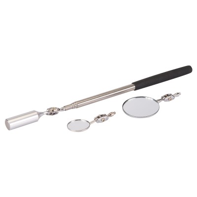 Silverline Telescopic Magnetic Mechanics Pick Up Tool and inspection Mirror 823543