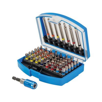 Silverline Colour Coded 56pc Mixed Screwdriver Bit Set 846154