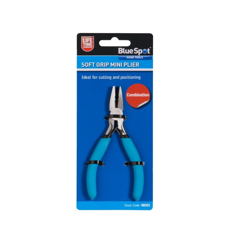 Blue Spot Tools Soft Grip Mini Combination Plier 08501 Bluespot