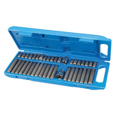 Silverline Hex Torx and Spline Socket Bit 40pc Set 881641