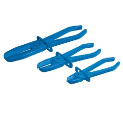 Silverline Flexible Rubber Hose Locking Clamp 3 Size Set 884693