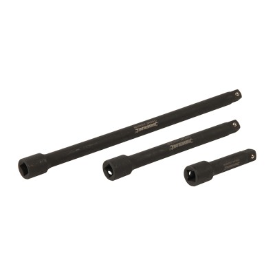 Silverline Impact Extension Bar Set 75mm 150mm 250mm 907265