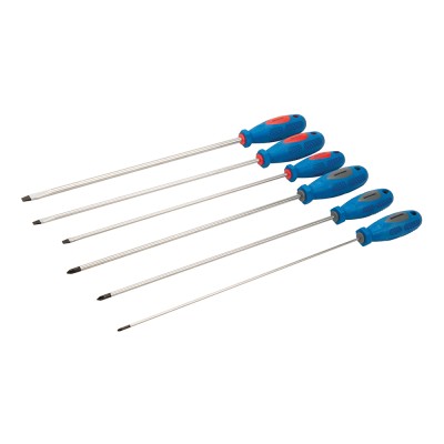 Silverline Extra Long Screwdriver 6 Piece Set 909067