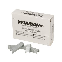 Fixman Type 53 Staples 5000pk 8mm or 14mm
