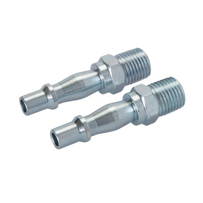 Silverline Air Line Male Bayonet Thread Quick Coupler Fitting 2pk 918523