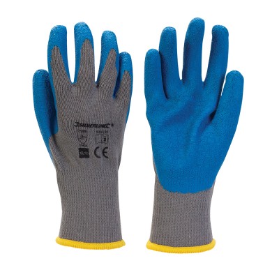 Silverline Builders Gloves Abrasion Resistant Palm Blue XL 929095