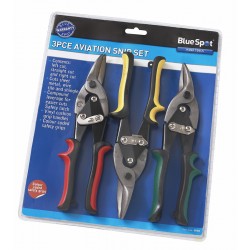 Blue Spot Tools Aviation Cutting Snips 3 Piece Mixed Set 09305 Bluespot