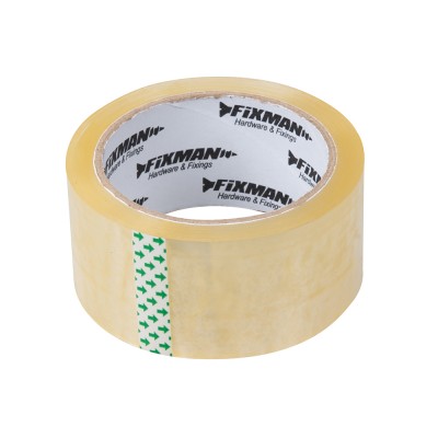 Fixman Clear Packaging Packing Tape 48mm 963618