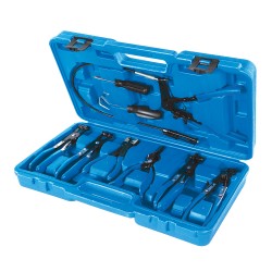 Silverline Hose Clip Removal Tool Large 9 Piece Mixed Type Plier Set 984748