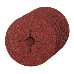 Silverline Fibre Sanding Grinding Discs 115mm 24g 36g or 60g