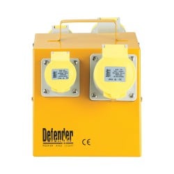 Defender 110 Volt Splitter Power Distribution Box 110V 16A 32A Sockets E13108