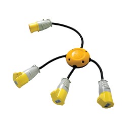 Defender Spider Pod Electric 110V Power Splitter 3 x 16A E13220