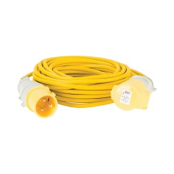 Defender Electric 110 Volt Extension Lead Yellow 32A 14m 110v E85235