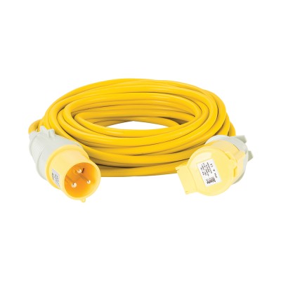 Defender Electric 110 Volt Extension Lead Yellow 4mm 32A 14m 110V E85240