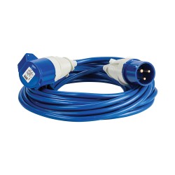 Defender Industrial Electric Extension Power Lead Blue 4mm 32A 14m 240V E85243
