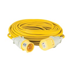 Defender Electric 110 Volt Extension Lead Yellow 4mm 32A 25m 110V E85262