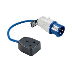 Defender Electric Cable Fly Lead Converter 16A Industrial to 13A 240V E85300